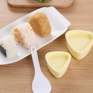 Moule à onigiri jaune grand et petit <span class=keywords><strong>triangle</strong></span> et rectangulaire rose, outil <span class=keywords><strong>de</strong></span> fabrication <span class=keywords><strong>de</strong></span> boulettes <span class=keywords><strong>de</strong></span> <span class=keywords><strong>riz</strong></span> sushi DIY pour bento - Product Image 5