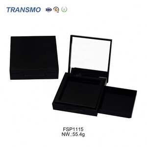 Boîtier compact pour poudre pressée, design tiroir, étiquette privée, carré, conteneur pour correcteur, boîtier compact pour poudre avec miroir - Product Image 3