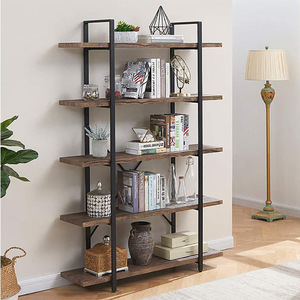 Rak buku Nature baru bergaya Retro, rak buku untuk ruang tamu dan kamar tidur, rak buku tampilan logam furnitur rumah - Product Image 3