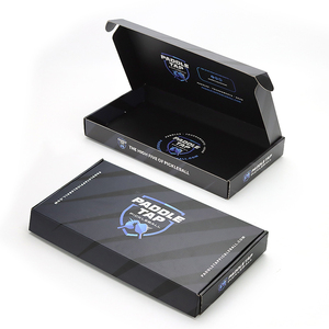Boîte en carton ondulé noir personnalisée avec logo de marque imprimé <span class=keywords><strong>pour</strong></span> les raquettes de pickleball et les solutions d'emballage d'équipements sportifs - Product Image 1