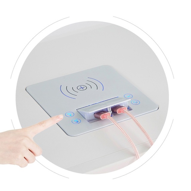 Smart Home Audio Accessories Desk Conference Table Wireless Charging Hidden USB Charging BT Playback