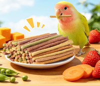 Nourriture pour oiseaux, bâtonnets croustillants pour perroquets, friandises pour perroquets, nourriture pour perroquets, bâtonnets à mâcher pour perroquets, personnalisables, OEM