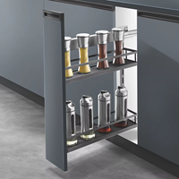 Tiroir à épices Galaxy à fermeture souple pour la cuisine à domicile Assaisonnement Bakset Cabinet Organisation Garde-manger Rangement Quincaillerie de cuisine