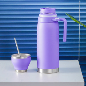 Ensemble complet de <span class=keywords><strong>gourde</strong></span> Yerba Mate en acier inoxydable et de paille <span class=keywords><strong>filtrante</strong></span> - Product Image 2