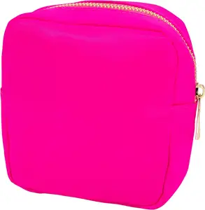 50 Pieces Waterproof Makeup Bags Bulk Portable Cosmetic Bag Pouch Travel Cosmetic  Bag with Zipper for Cosmetics Toiletries Stationery for Women Girls Teens  (Solid Color Style)