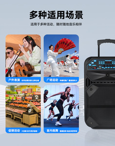 Hot N-612 12Inch Có Thể Sạc Lại 2024 To Nhất Bluetooth Biểu Tượng Tùy Chỉnh Màu Xanh Răng Loa Di Động Microphone Và Loa Cho Giáo Viên - Product Image 5