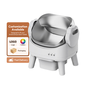 Toilette <span class=keywords><strong>pour</strong></span> <span class=keywords><strong>chat</strong></span> intelligente à nettoyage automatique, contrôle par application, anti-pincement, XL 74L, bac à <span class=keywords><strong>litière</strong></span> automatique adapté aux gros chats - Product Image 1