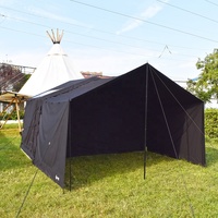 Tente gonflable portative d'air de coton extérieur de grand espace direct d'usine avec l'auvent pour le camping
