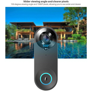 1080P Smart WiFi <strong>Video</strong> Doorbell with Camera, 2MP HD Two-Way Audio Tuya App Control, Waterproof Home Security <strong>Intercom</strong> System - Product Image 6