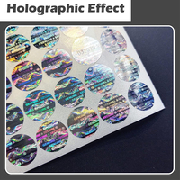 Sur mesure original authentique argent hologramme autocollant vide autocollant anti faux étiquette autocollant