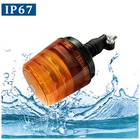 24W haute luminosité LED stroboscopes lumière d'avertissement d'urgence ambre rotatif feux de balise équipement de voiture accessoires de lumière de sécurité