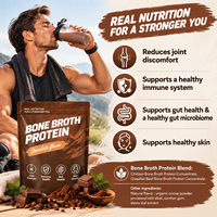 Collagène Protéiné Pur OEM ODM Types I, II & III – Soutien Intestinal, Articulaire, Immunitaire et Cutané – Poudre de Protéines de Bouillon d'Os de Bovins Nourris à l'Herbe