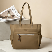 Damen Casual Designer Tragetasche Neue Trendige Große Kapazität Handtasche mit Reißverschluss Kordelzug Einzelgriff Nylon Multi-Taschen Tragbar