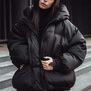 Piumino Donna Invernale Caldo Bubble Coat Moda Streetwear di Tendenza con Cappuccio - Product Image 1