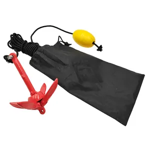 Kit de ancla de Fluke plegable para Kayak, canoa de alta calidad, 1,5 libras con bolsa y bolsa