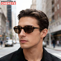Lunettes de soleil uniques en acétate Mazzucchelli de qualité supérieure, design personnalisé, pour hommes et femmes, verres CR39, impression de marque personnalisée