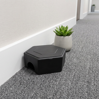 Station d'appât pour rats en plastique PP durable Antour avec clé verrouillable et double entrée pour la lutte antiparasitaire intérieure et extérieure