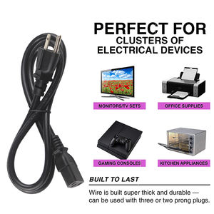 <span class=keywords><strong>3</strong></span> 핀 전기 <span class=keywords><strong>3</strong></span> 구 케이블 공급 연장 플러그 커넥터 케이블 C13 125v 전원 케이블에 남성 미국 전원 코드 - Product Image 3