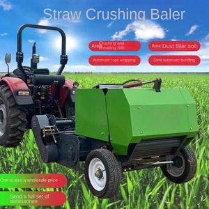 Trituradora de paja de maíz pequeña, tractor de cuatro ruedas con recogedor de hierba agrícola, fabricante de máquina empacadora redonda - Product Image 4
