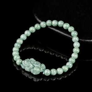 Pulsera de Jadeíta Natural Pixiu, Joyería para Mujer, Diseño Original, Joyería Verde, Regalo con Certificado de Tasación SL120 - Product Image 2