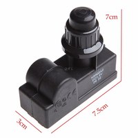 Allumeur à bouton-poussoir à piles AA à 2 sorties pour barbecue à gaz, en plastique noir antiadhésif, facile à nettoyer