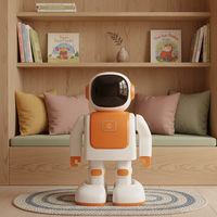 Robot dansant sans fil avec haut-parleur, lumière rythmique RVB et fonction de danse, alimenté par batterie
