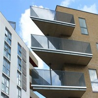 DAIYA vitrail supports avec intérieur systèmes de garde-corps en verre u canal