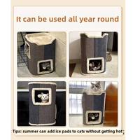 Grand luxe en bois bois accessoires pour animaux de compagnie fournitures produits pièces mur escalade arbre à chat