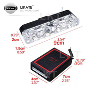 NOUVEAU Lumière stroboscopique sans fil pour camion moto avertissement d'urgence clignotant pompier lumière intérieure 12v