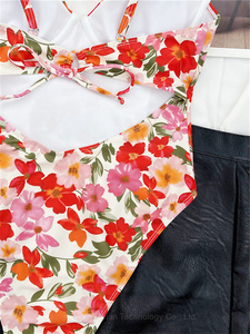 Traje de baño de una pieza con estampado Floral, ropa de playa con logotipo personalizado, marca privada, <span class=keywords><strong>2022</strong></span> - Product Image 6