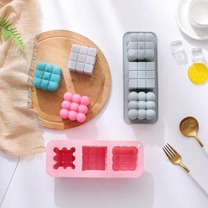 M61877 Molde <span class=keywords><strong>de</strong></span> Silicona Grande para Velas Aromáticas con Forma <span class=keywords><strong>de</strong></span> Cubo Mágico <span class=keywords><strong>de</strong></span> <span class=keywords><strong>Rubik</strong></span>, Molde para Hornear Pasteles - Product Image 1