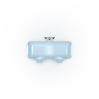 Machine à bulles et jets de bain murale portable sans fil en plastique poli avec étanchéité IP67 pour la relaxation à domicile