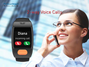 Rappel d'appel <span class=keywords><strong>Site</strong></span> de travail Travailleur isolé GPS Dispositif portable Détection de chute Moniteur de fréquence cardiaque Montre intelligente pour adultes solitaires - Product Image 4