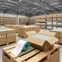 Étiquettes thermiques autocollantes 4x6 pouces, résistantes à l'eau, pour codes-barres et expédition, taille personnalisée, directement de l'usine