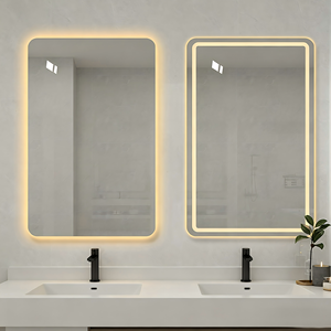 Espelho de Banheiro Inteligente LED Retangular Sem Moldura com Controle por Toque Iluminado Antiembaçante IP44 Venda Direta de Fábrica - Product Image 5