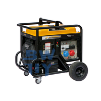Générateur à essence abordable de 18 kW avec démarrage à distance, 220 V/400 V, régulation automatique AVR, puissance stable pour projets de construction hors site