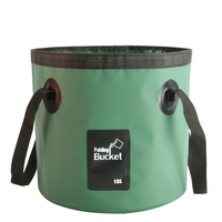 Ember Lipat Speefish Warna Hijau Tentara, Ember Air Portabel yang Dapat Dilipat untuk Berkemah, Memancing, Berkebun, Aktivitas Luar Ruangan, Anti Bocor