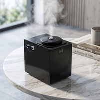 Diffuseur d'arômes portable intelligent 300 ml en métal, écoresponsable, pour hôtels, avec commande par application, pour huiles essentielles et parfums, compatible CVC