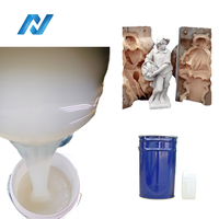 Caoutchouc de silicone liquide à deux composants pour la fabrication de moules en plâtre RTV2 Matière première de silicone liquide à durcissement à l'étain