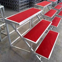 Mobile en aluminium pliant personnalisé Choir Stand Truss Seating Bleacher Risers Stage