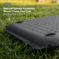 Coussin de siège auto-gonflant avec éponge haute densité 4 cm, en TPU et soie de lait, portable pour camping, bureau, concert, vente en gros