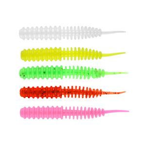 Aohu Soft Bait Light Dancing Worm Lure Needle Tail Black Pit Noodle Worm Artificial Bait For Bass Snakehead Mandarin Fish - Product Image 4