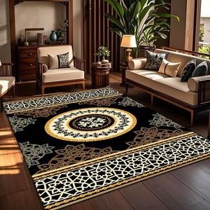 พรมปูพื้นผ้ากำมะหยี่คริสตัล1ชิ้นขนาดใหญ่ทันสมัยสำหรับห้องนั่งเล่นจัดส่งฟรี - Product Image 1