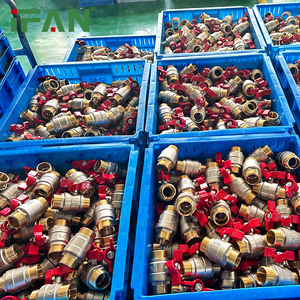 Ifano fabbrica OEM valvola in ottone campione gratuito in ottone per 1/4 ''-4'' filo manuale per uso dell'acqua valvola a sfera in ottone - Product Image 5