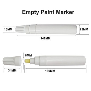 Marcador <span class=keywords><strong>de</strong></span> pintura recargable al por mayor con tubo <span class=keywords><strong>de</strong></span> aluminio para sublimación, marcador <span class=keywords><strong>de</strong></span> grafiti en blanco para pintura acrílica DIY y <span class=keywords><strong>arte</strong></span> <span class=keywords><strong>de</strong></span> grafiti - Product Image 4