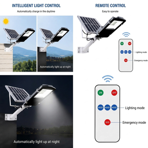 Akıllı Kontrol SMD LED IP66 Otoyol 30W 40W 50W Bölünmüş Güneş Enerjili Yol Lambası Monokristal Panel Uzaktan Kumanda 50000 Pil - Product Image 6