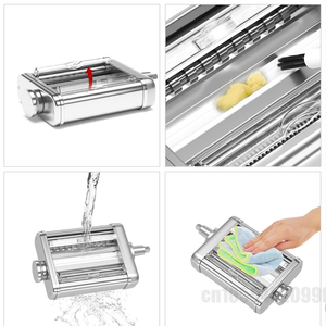 Machine à pâtes 3-en-1 en acier inoxydable <span class=keywords><strong>KitchenAid</strong></span> : Rouleau à pâtes, découpeuse à raviolis, spaghetti et fettuccine - Product Image 5