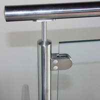Système de fixation de garde-corps EKOO élégant en acier inoxydable et verre pour villa, terrasse, balcon, escalier