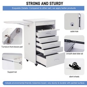 <span class=keywords><strong>Mobi</strong></span> per Assistente Medico Dentale Carrello Metallico Professionale per Stoccaggio Strumenti in Ospedali e Scuole - Product Image 4