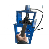 Machine de poinçonnage d'angle semi-automatique hydraulique haute efficacité Caida pour tubes carrés en acier inoxydable, coupe à 90 degrés, 220V/380V